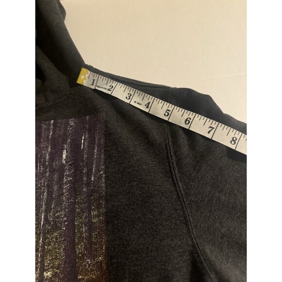 GLMR KLLS Womens Size Large Graphic Print Gray Hoodie Sweatshirt Back To School - Picture 14 of 15